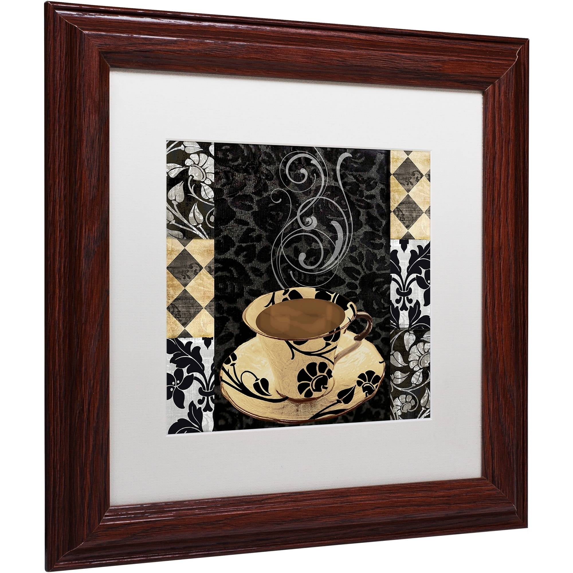 Trademark Fine Art "Cafe Noir VI" Canvas Art by Color Bakery White Matte, Wood Frame