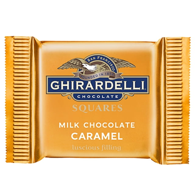 Ghirardelli Individually-Wrapped Milk Chocolate Caramel Squares - 430/Case