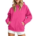thumbnail image 7 of Garbnen Womens Hoodies Fleece Long Sleeve Womens Pullover Oversized Fall Winter Warm Fashion Sweatshirt Women with Pocket L, 7 of 7