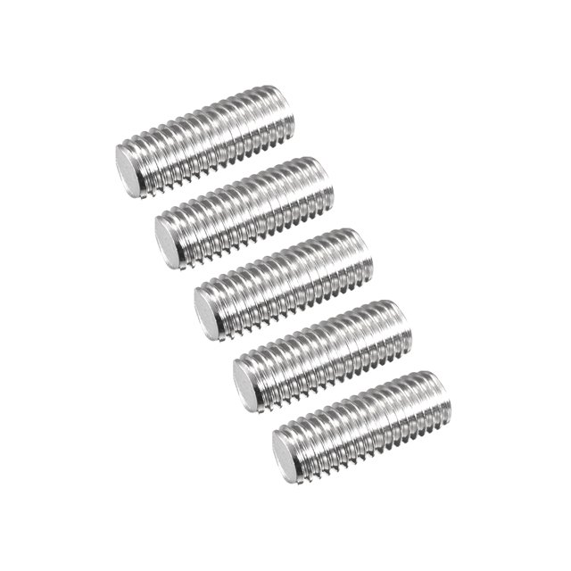 Varilla totalmente roscada Unique Bargains M12 x 30mm 1,75mm Acero Inoxidable Paquete de 15