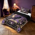 thumbnail image 2 of Homewish Halloween Crow Twin Comforter Sets, Witch Magic Book Bedding Set, Black Reversible 2pcs, 1 Comforter and 1 Pillowcase, 2 of 6