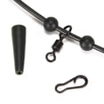 thumbnail image 2 of S SERENABLE 3 Sets Silicone 1m Fishing Rig Tubing Carp Fishing Pre Rigged Helicopter Chod Black, 2 of 7