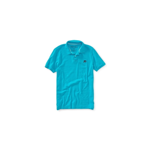 Aeropostale A87 - Polo de rugby para hombre, color azul, XS Aeropostale polo, rugbi
