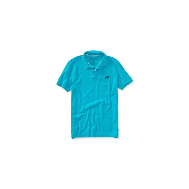 Aeropostale A87 - Polo de rugby para hombre, color azul, XS Aeropostale polo, rugbi