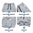 thumbnail image 5 of Garbnen Men Cargo Shorts Quick Dry Men's Bermuda Shorts Drawstring Lightweight Sports Hiking Athletic Shorts for Men with Pockets Gray 5XL, 5 of 5