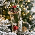 thumbnail image 5 of LEFXSMR Transparent Christmas Stockings, 3.93" Embossed Hanging Christmas Stocking, Stockings Christmas Decorations for Party Supplies Kids Gifts, 5 of 7