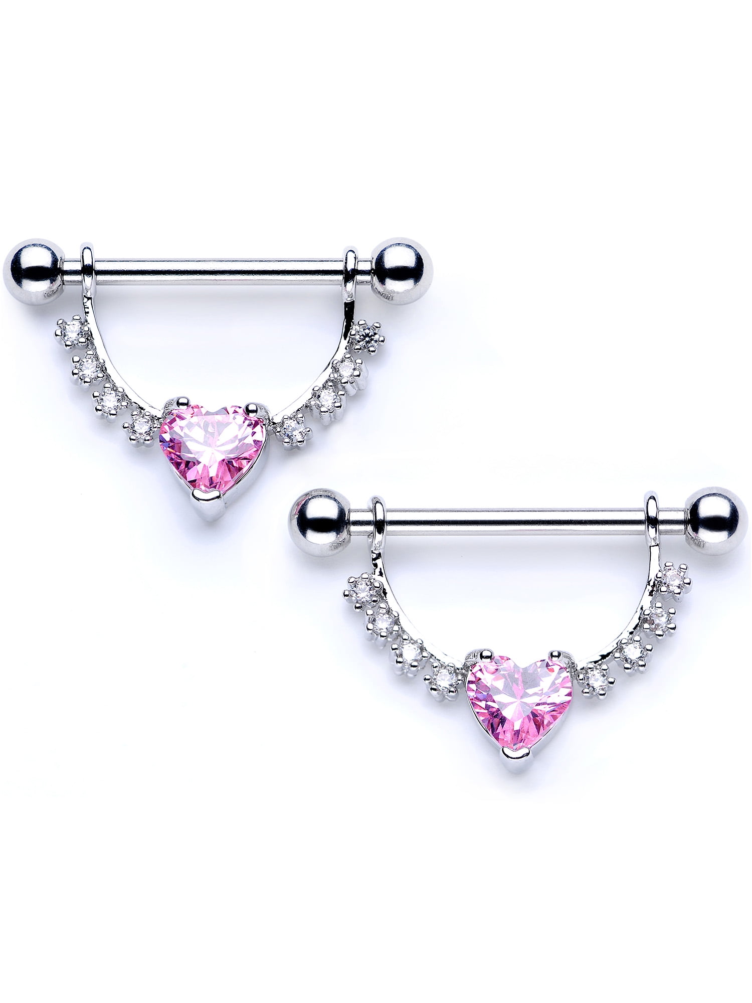 Body Candy Body Candy Nipplerings Piercing Women 14G Stainless Steel