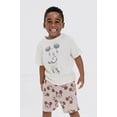 thumbnail image 2 of Disney Mickey Mouse Cotton Gauze Button Down Shirt, T-Shirt and Shorts 3 Piece Outfit Set Infant to Little Kid, 2 of 5