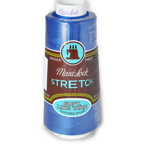 A&E Maxi Lock Stretch Textured Nylon Blue Serger Thread MWN-32059