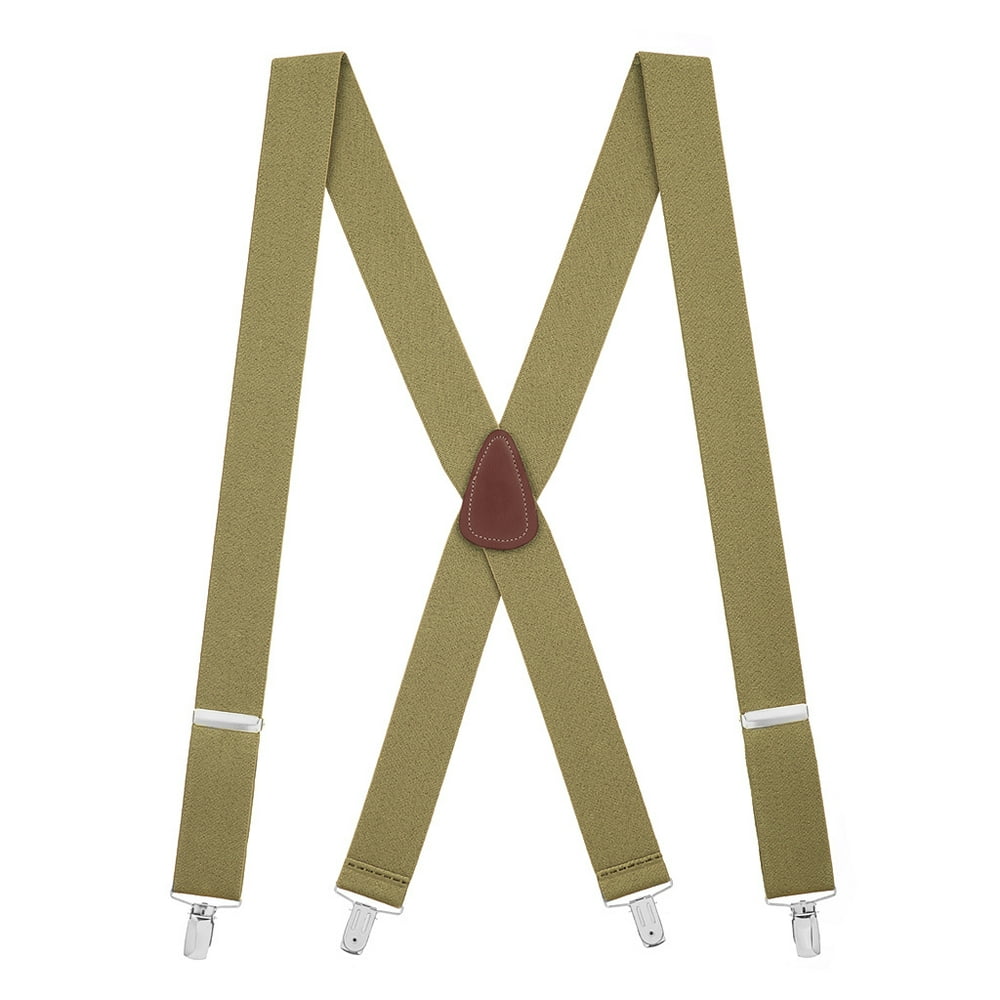 SuspenderStore Suspender Store Solid Color CLIP Suspenders 1.5Inch
