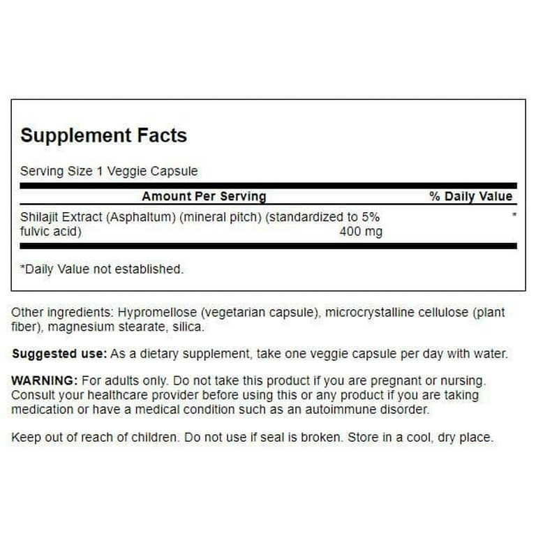 Herbacap 5-Focus Mental Clarity Label