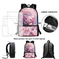 thumbnail image 6 of Jeiento Axolotl Backpack for Girls 8-12 12-14 School Bags Primary Middle School Bookbag Rucksack for Kids Pink Cherry Blossom 17inch Laptop Backpacks Elementary Schoolbag Daypack, 6 of 6