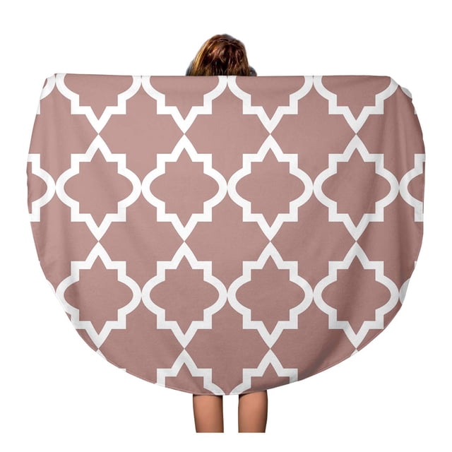 JSDART 60 Pouces Rond Plage Serviette Couverture Gris Chevron Abstrait Vintage Arts Couleurs Noir Ordinateur Cercle de Voyage Serviettes Circulaire Tapis Tapis Plage Jeter