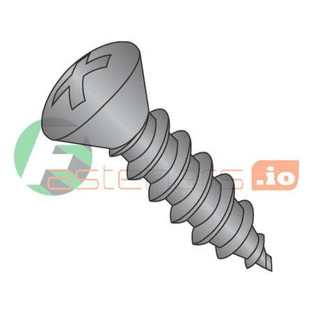 

#10 x 1 Type AB Self-Tapping Screws / Phillips / Oval Head / Steel / Black Oxide (Quantity: 6 000 pcs)