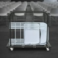 thumbnail image 5 of Large Capacity Rolling Cart Folding Table Cart Folding Table Trolley Rectangular, 5 of 13