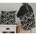 thumbnail image 4 of Soimoi Black Fabric - By the Yard - 56 Inch Wide - Leaves Print Fabric - Nature - Inspired Elegance for Apparel and Decor Printed Fabric, 4 of 6