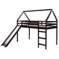 thumbnail image 6 of Acme Furniture Kids House Loft Bed with Slide Solid Pine Twin Size Espresso, 6 of 9