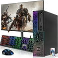 thumbnail image 1 of Restored Gaming Lenovo BTO RGB Desktop PC, Intel Core i5 8th Gen. Processor, 16GB RAM, 512GB SSD, NVIDIA GeForce GT 1030, 24 inch Screen, RGB Keyboard & Mouse, Wi-Fi, Windows 11 Pro (Refurbished), 1 of 9