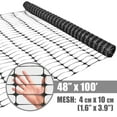 thumbnail image 2 of Fencer Wire 4 ft. Safety Fence, 100 ft. Black Plastic Fencing Roll for Construction Fencing, Pet Fencing and Event Fencing, 4 cm x 10 cm Mesh, 2 of 9