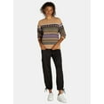 thumbnail image 7 of Time and Tru Women's and Women's Plus Fair Isle Pullover Sweater, Midweight, Sizes XS-4X, 7 of 7