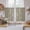 Gray, variant on Japanese Tier Curtains 54 Inch Length, Navy Blue Country Flowers Leaves Aesthetic Cafe Short Curtains for Bathroom Over Sink, Small Kitchen Curtain Light Filtering Tiered Drapes 2 Panels 27.5"Wx54"L