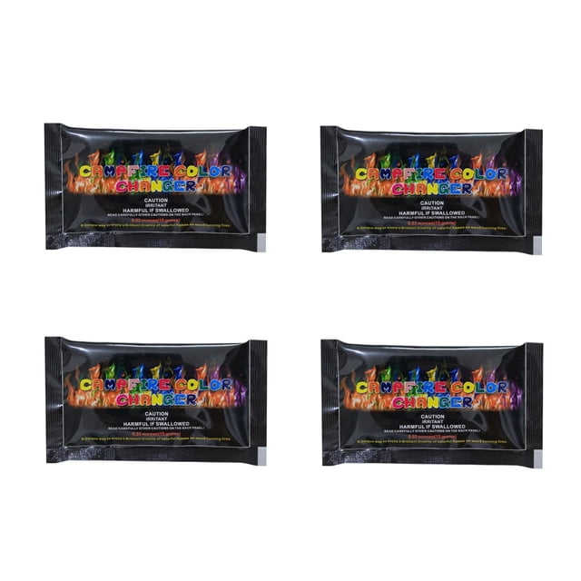 Fasiaou Mystical Fire Flame Colorant Vibrant Long-Lasting Pulsating Flame Color Changer for Indoor or Outdoor Use 0.882 oz Packets Count Box by Mystical Fire