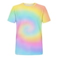 thumbnail image 5 of Handshe Mens Crew Neck T Shirts - Lightweight Short Sleeve Fresh Fashion Print Hipster T-shirt Tie-dye, 5 of 5