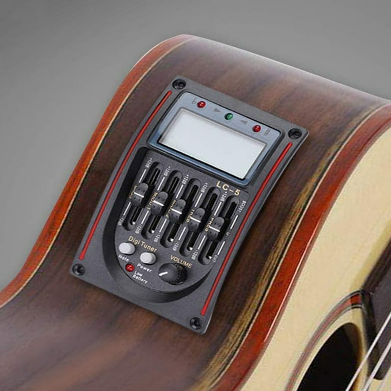 Temacd 1 Set LC-5 Acoustic Guitar Pickup 5-Band EQ Equalizer Temacd 1 Set LC-5 Acoustic Guitar Pickup 5-Band EQ Equalizer