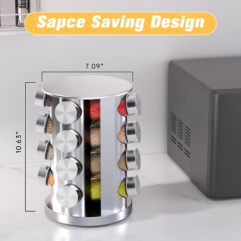 Cshidworld 16-Jar Rotating Spice Rack Organizer photo 6
