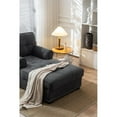 thumbnail image 5 of Bowery Hill Modern Linen Fabric Indoor Chaise Lounge in Gray, 5 of 12