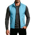 thumbnail image 3 of Thousandth Men's Lightweight Zip Up Outdoor Vest Sleeveless Windproof Golf Tops Travel Outerwear Gilet with Reflective Trim, 3 of 8