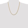 thumbnail image 2 of 14k Yellow Gold 22 Inch 3.65mm Rope Chain Necklace Pendant Charm, 2 of 9