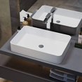 thumbnail image 2 of Swiss Madison Well Made Forever SM-VS231 Concorde 24" Rectangle Ceramic Vessel Sink, Glossy White, 2 of 4