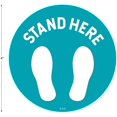 thumbnail image 2 of Spot On Floor Markers: Stand Here - 4" (TCR77508), 2 of 2