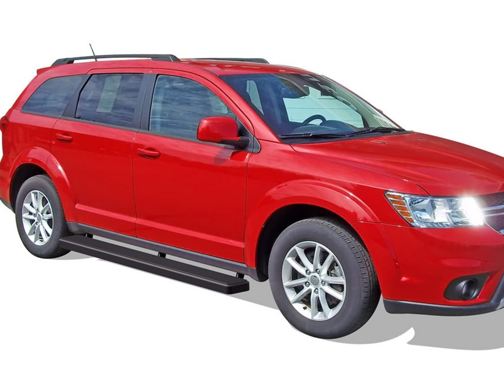 APS Running Boards 6 inches Matte Black Compatible with Dodge Journey 2009-2020 Stainless Steel (Nerf Bars Side Steps Side Bars)