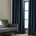 thumbnail image 4 of Half Price Drapes Eternal Blue Heritage Plush Velvet Room Darkening Curtains (1 Panel), 50W X 108L, 4 of 12