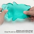 thumbnail image 5 of Transparent Silicone Wrist Rest Pad - Crystal Mouse Hand Pillow, Soft Support, Waterproof, 14.5x9.1x2.6cm, Green/Blue/Pink for Office Desk Work, 5 of 6