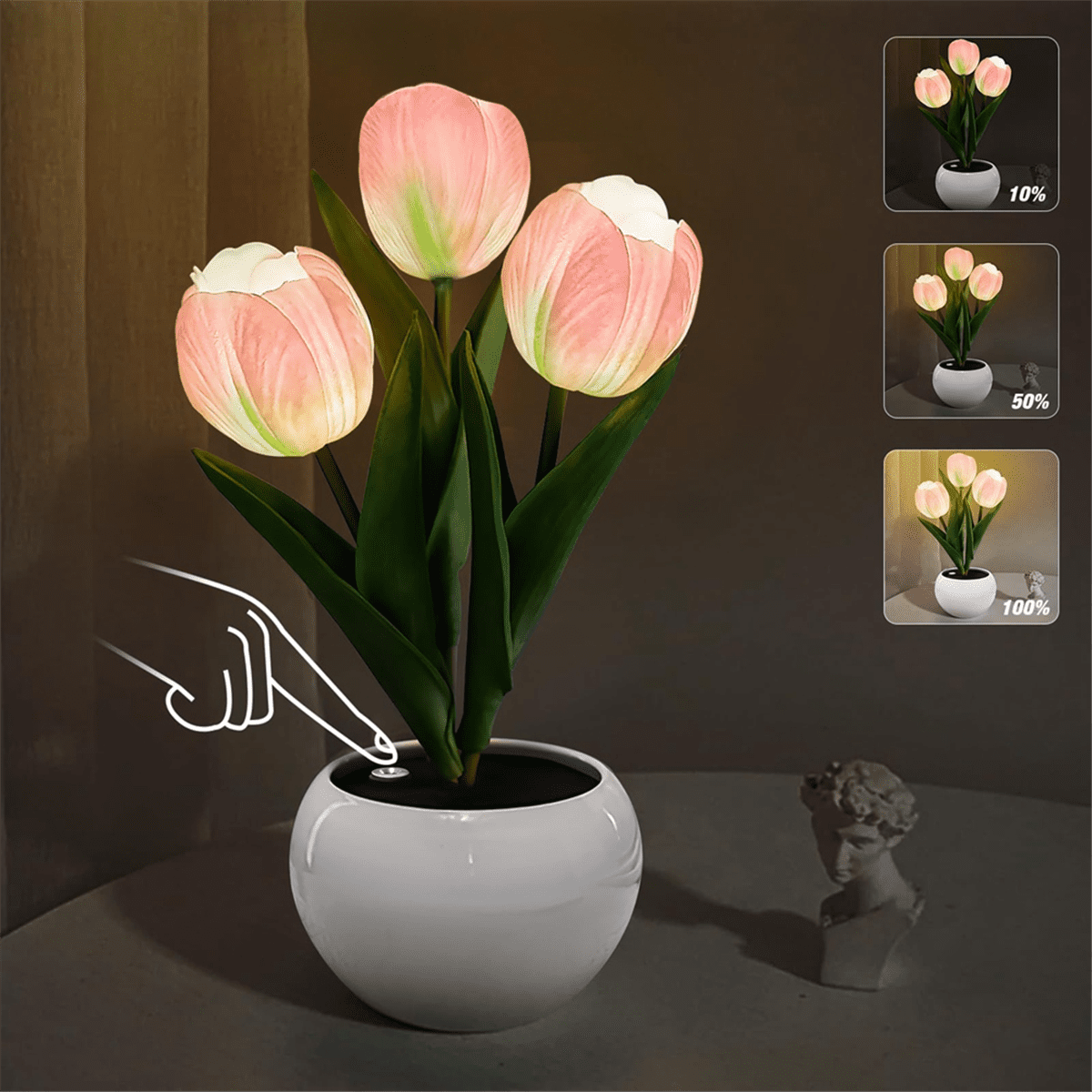 Tulip Lamp Lights Table Lamp Flower Desk Lamp Led Tulip Night Light for Living Room Bedroom for Room