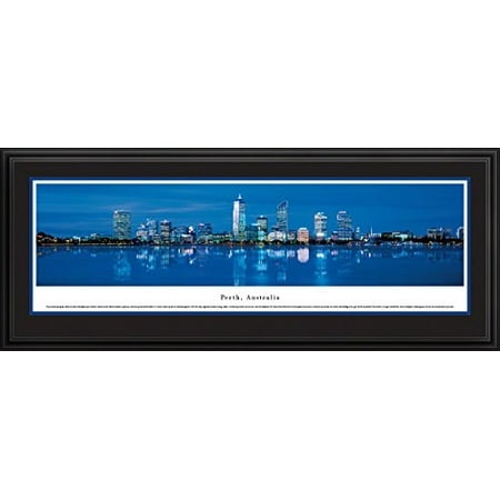 Blakeway Worldwide Phoenix Arizona Skyline Panorama Poster - Framed Wall Art, Select Frame With Mat