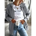 thumbnail image 3 of REDHOTYPE Women's Button Long Sleeve Brushed Jacket Coats with Pockets, 3 of 8