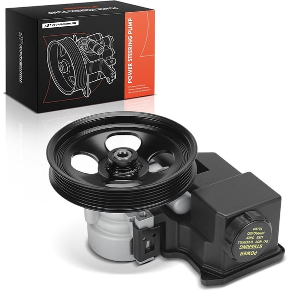 A-Premium Power Steering Pump, with 6-Groove Pulley & Reservoir, Compatible with Chevrolet Colorado 2004-2012 & GMC Canyon 2004-2012 & Isuzu i-280 2006, i-290 2007-2008, i-350 2006, i-370 2007-2008
