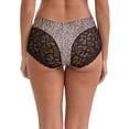 thumbnail image 2 of DARING DIVA Women's Ice Silk Mid-Waisted Full Coverage Boxer Briefs S Light Brown, 2 of 6