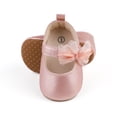 thumbnail image 3 of Yoyauz Baby Girl Mary Jane Shoes Anti Slip Rubber Sole Ballet Slippers Princess Dress Wedding Shoes Newborn Kids Shoes Toddler Shoes（0-12 Month）, 3 of 8