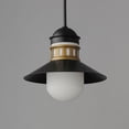 thumbnail image 3 of 35121SWBKAB-Maxim Lighting-Admiralty - 1 Light Outdoor Pendant-11.75 Inches Tall and 12 Inches Wide-Black/Antique Brass Finish, 3 of 5