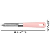 Pink Stainless Steel Multi-Purpose Fruit and Vegetable Peeler - Sharp Durable Shaver, Slicer and Potato Peelers, Vegetable Peeler, Carrot Peeler Easy Grip Household Kitchen Gadget, 1pc