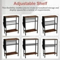thumbnail image 5 of Narrow End Table with Storage - Rustic Brown Finish - Small Space Solution, 5 of 8