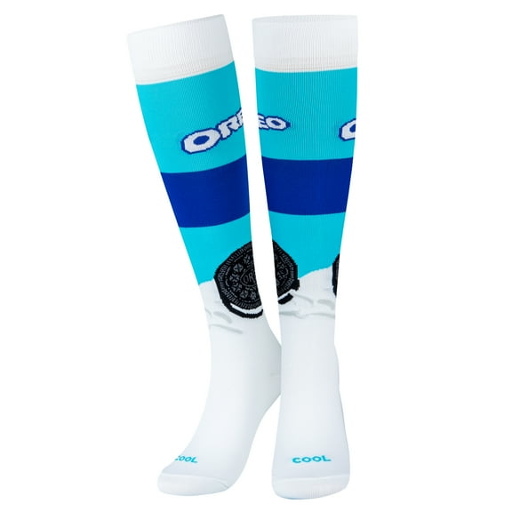 Cool Socks, Womens, Knee High Compression Socks, Oreo Cookies Print