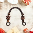 thumbnail image 5 of Wooden Bead Bag Handle 48 Strap Purse Handles Strap Replacement DIY , Coffee, 5 of 9