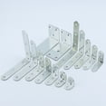thumbnail image 3 of Conector de hardware de código de esquina gabinete de ropa código de ángulo en forma de L ángulo recto conector de muebles de 90 grados soporte de capa triángulo de hierro, 3 of 4