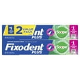 thumbnail image 3 of Fixodent Plus Scope Denture Adhesive Cream, Precision Hold, Scope Flavored, 2 oz, 2 Pack, 3 of 8